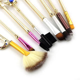 Gold Sailor Moon makeup brushes