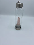 Rose quartz water bottle